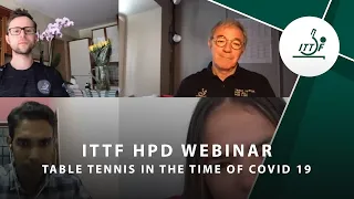 ITTF High Performance & Development Webinar 1 - Table Tennis in the Time of COVID 19