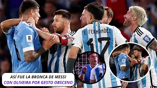 😱​ BRUTAL BRONCA de LEO MESSI con OLIVERA por GESTO OBSCENO