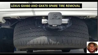 Lexus GX460 and GX470 Spare Tire removal