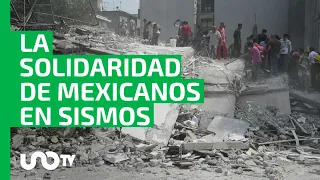 La solidaridad de los mexicanos, clave tras los sismos del 19S en 1985 y 2017