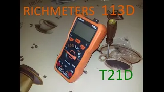Richmeters 113D (RM113D, T21D) обзор мультиметра