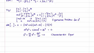 Mechanical Vibrations 34 - Natural Frequencies & Modes of MDOF Systems