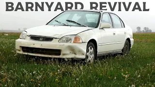 Honda Civic Pulled from a Goat Pen - Will it Run After 5 Years?