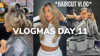 VLOGMAS DAY 11: getting a haircut in nyc ! *LAYERS + BANGS*