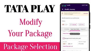 Tata play package selection | Tata play package change | Tata play recharge plan