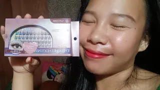 UNBOXING AND REVIEW MLEN DIARY EYELASHES EXTENSION | DIY EYELASHES