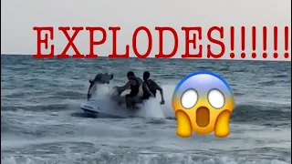 IDIOTS EXPLODE SEADOO/JETSKI!!!!! FUNNY FAIL