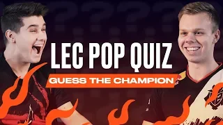 #LEC Pop Quiz - Guess the Champion