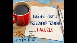 Episode #28: Training Failures- Preventing, & Learning From Them