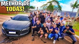 A MAIOR E MELHOR REÇÃO DOS AMIGOS VENDO MEU CARRO NOVO ! Comprei Audi R8 V10