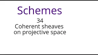 Schemes 34: Coherent sheaves on projective space
