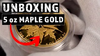 Unboxing 2023 Canada 5 oz Gold Coin | Beloved Maple Leaves