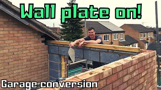 Bricklaying - WallPlate & Lintels on! Tips for Lintels+Soldiers #renovation #vlog #extension