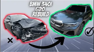 Salvage BMW 340i G20 Body and Frame Repair!