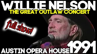 Willie Nelson FULL CONCERT VIDEO The Great Outlaw Concert Austin TX 1991 (HD UPSCALE)