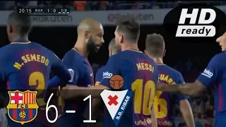 Barcelona VS Eibar 6-1 Highlights Goal - 19 September 2017