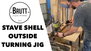 Stave Snare Drum outside turning jig