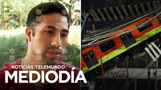 Conductor recuerda el desplome del metro en México | Noticias Telemundo