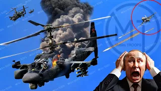 Horrifying Moment, 9 Russian KA-52 Helicopters Destroyed by US F-16s