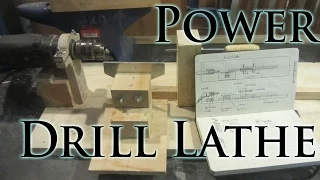 How To Make a Power Drill Lathe