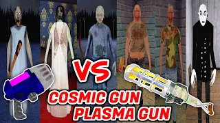 plasma gun vs cosmic gun with granny's all characters