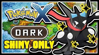 POKEMON X HARDCORE NUZLOCKE - SHINY DARK TYPE POKEMON ONLY! (NO OVERLEVELING, NO ITEMS)