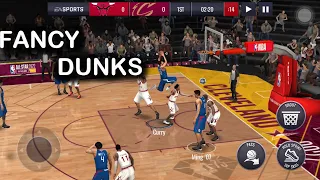 HOW TO PERFORM FANCY DUNKS - NBA LIVE MOBILE IOS