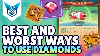 Legend of Mushroom - Best and Worst ways to use Diamonds [EN]