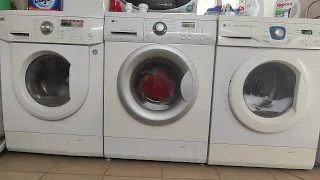 Large wash on three LG washing machines Part 1/3