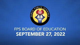 School Board Meeting September 27, 2022