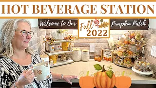 FALL BEVERAGE STATION | TEA OR COFFEE BAR | TIERED TRAYS | DECORATE WITH ME FOR FALL 2022