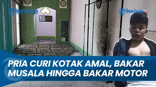 Detik-detik Pria Bakar Musala di Jakarta Selatan, Maling Kotak Amal dan Sempat Bakar Motor Warga