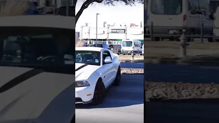 Crazy Mustang Driver Lose Control & Run Over Curb😳😳