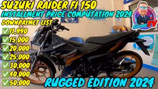 SUZUKI RAIDER FI 150 | 2024 | INSTALLMENT PRICE