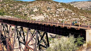 50 mile Rail Cart Ride on Carrizo Gorge RR. close to the MEX. international border fence.