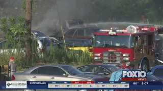 Dozens of vehicles damaged in dealership fire