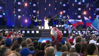 Дина Гарипова. Премьера песни "Россия". 08.07.2015. Муром.