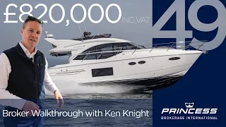 2019 Princess 49 'Blue Canary' Full Broker walkthrough with Ken Knight