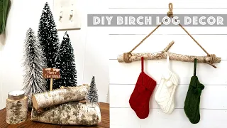 DIY Farmhouse Birch Log Decor | 7 Projects From One Tree