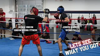 PRO BOXER Stops By To Check Out Amateur Boxers In Sparring!