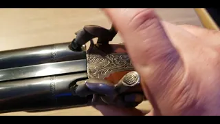 pedersoli 20ga howdah pistol ( aka black powder sawed off double barrel shotgun)