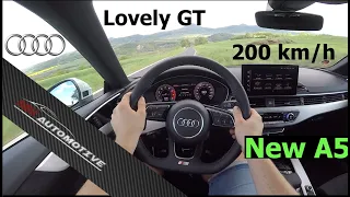 2020 | Audi A5 40 TFSI | POV Test Drive + Acceleration 0 - 200 km/h