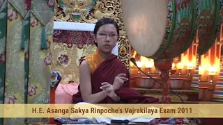 H.E.Khöndung Asang Vajra Rinpoche’s historic Vajrakilaya Exam in 2011