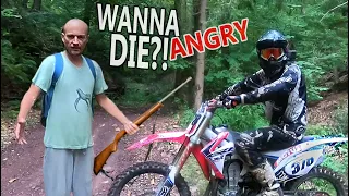 Dirt Bikers Meets Another Angry Man! Stupid People 2020