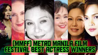 METRO MANILA FILM FESTIVAL(MMFF) LIST OF BEST ACTRESS WINNERS FROM 1975-2021 #mmff2023 @Subscribers