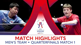 Lim Jonghoon (KOR) vs Anders Lind (DEN) | MT QF - Match 1 | #ITTFWorlds2024