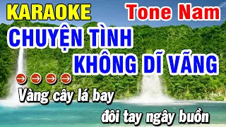 Karaoke Chuyện Tình Không Dĩ Vãng Nhạc Sống Tone Nam | Huỳnh Lê