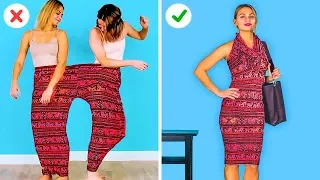 ASTUCES VÊTEMENTS DE GÉNIE ET TRUCS POUR FILLES || Conseils Amusants par 123 GO! GOLD