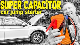 Supercapacitor Portable Battery Car Jump Starter | DOES IT WORK ? 🚘🚘🚘