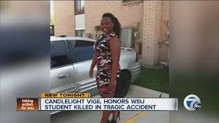 Vigil for woman killed in car accident